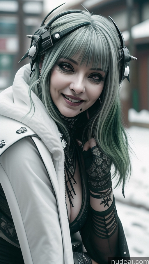 related ai porn images free for Milf Chubby Green Hair Ethiopian Snow Laughing Futuristic Busty Perfect Boobs Close-up View Gothic Punk Girl