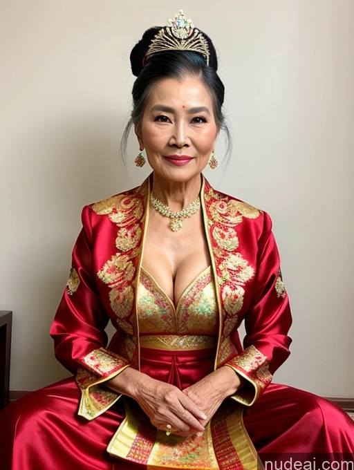 related ai porn images free for Beautiful Hair Bun Vietnamese Miss Universe Model Traditional 70s Cleavage