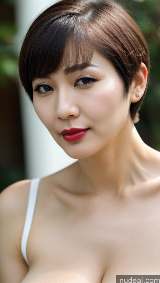 related ai porn images free for Woman One Huge Boobs Beautiful Lipstick Fairer Skin 40s Short Hair Korean Close-up View Detailed Traditional