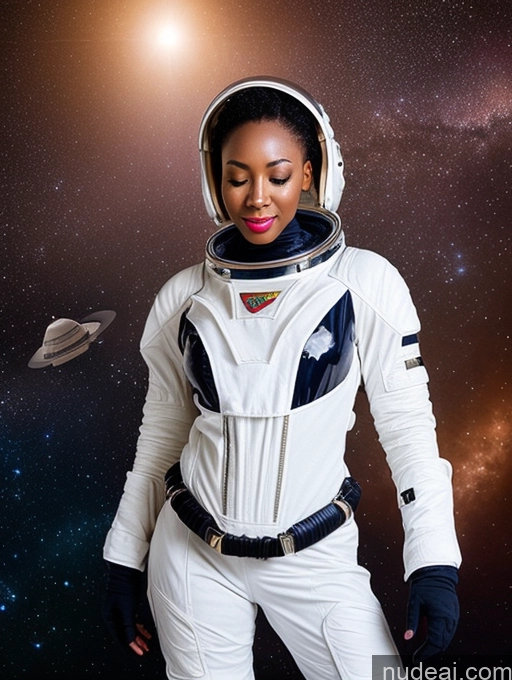 ai nude image of there is a woman in a space suit standing in front of a space station pics of 30s Orgasm Nigerian Space Suit Sci-fi Armor Lingerie Model