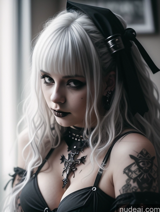 related ai porn images free for Busty Perfect Boobs Close-up View Gothic Punk Girl Model Perfect Body Beautiful 18 White Hair Curly Hair Russian Bedroom Bikini