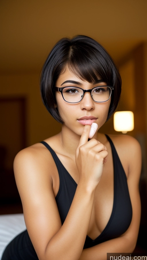 related ai porn images free for One Beautiful 18 Sexy Face Black Hair Short Hair Latina Skin Detail (beta) Athlete Party Glasses Casual Serious Seductive Front View