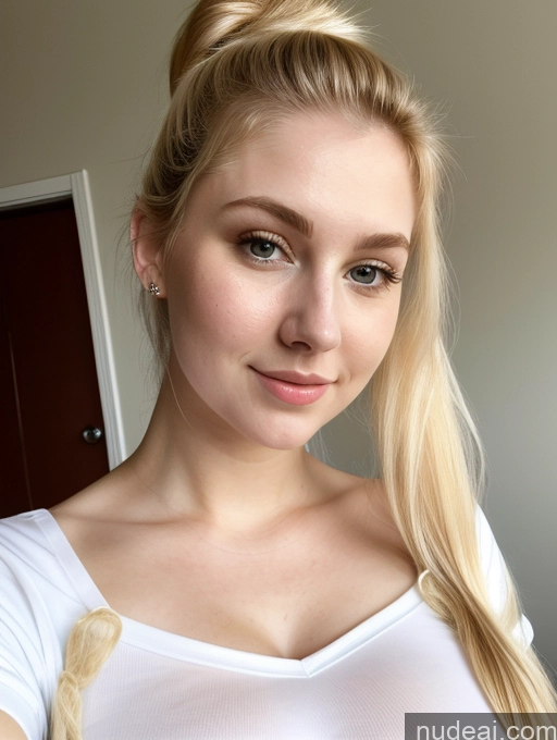 related ai porn images free for Busty Perfect Boobs Beautiful Fairer Skin Thick 18 Blonde Russian Close-up View Shirt Ponytail