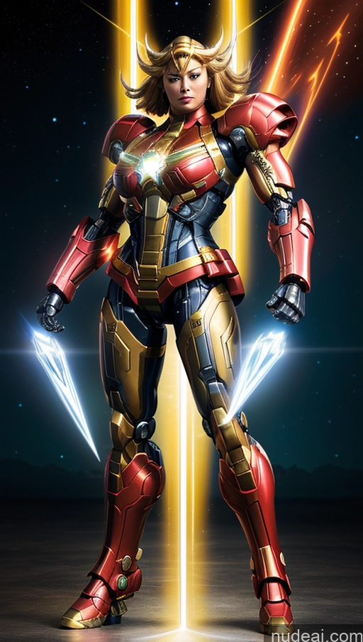 related ai porn images free for Busty Muscular Abs Several SuperMecha: A-Mecha Musume A素体机娘 Captain Marvel Powering Up Cyborg