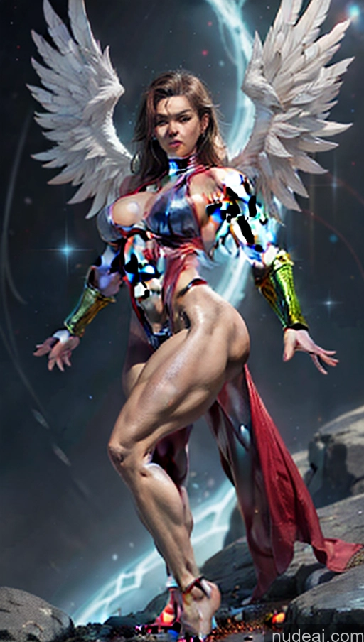 related ai porn images free for Busty Muscular Abs Several Powering Up Has Wings Science Fiction Style Bodybuilder Superhero