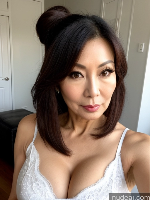 related ai porn images free for Milf Beautiful Hair Bun 60s Asian Pouting Lips Sexy Face Skinny Cleavage Cosplay