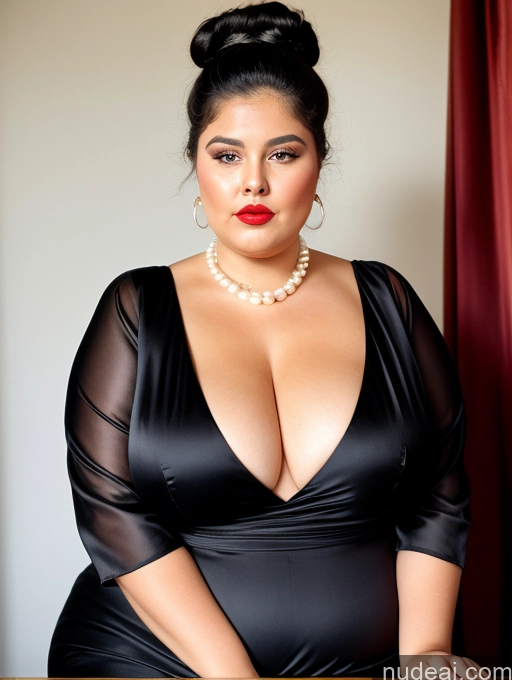 related ai porn images free for Chubby Fat Thick Big Ass Big Hips Short 80s Hair Bun Dress Pearl Jewelry Huge Boobs Shocked Arabic Satin Lipstick Black Hair 60s