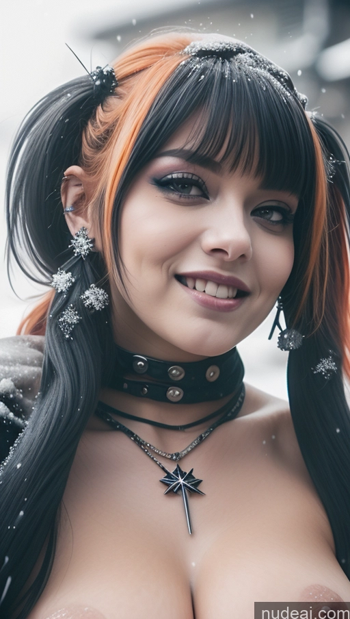 related ai porn images free for Miss Universe Model Busty Perfect Boobs Chubby Laughing Ginger Ethiopian Snow Close-up View Gothic Punk Girl AliceDV