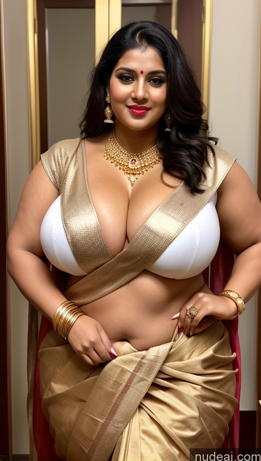 related ai porn images free for Huge Boobs Lipstick Big Ass Abs Chubby Fairer Skin Black Hair Long Hair Indian Sari Gold Jewelry