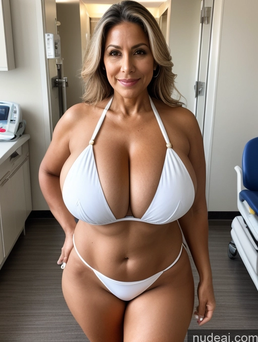 related ai porn images free for Milf One Busty Huge Boobs Tanned Skin 60s Front View Microkini Thong Hospital Doctor Brazilian