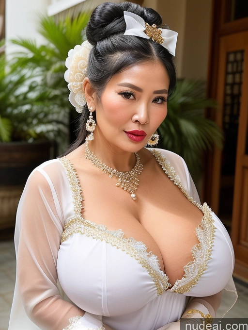 related ai porn images free for Busty Huge Boobs Lipstick Skinny Short Pregnant Shocked Black Hair Hair Bun Dress Traditional Bows Gloves Pearl Jewelry Fairer Skin Thai Bimbo 70s