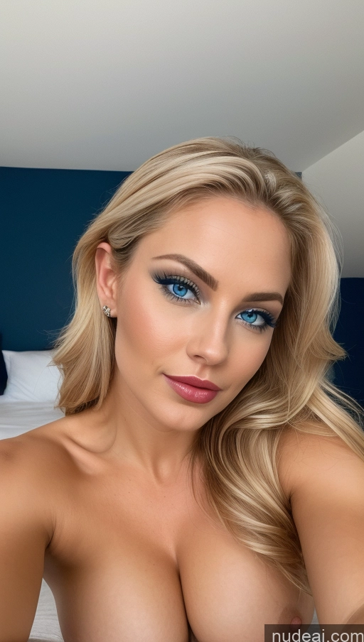 related ai porn images free for Miss Universe Model Busty Perfect Boobs Beautiful Fairer Skin 30s Seductive Blonde Slicked British Bedroom On Back Sexy Face Deep Blue Eyes Close-up View Lipstick Pubic Hair