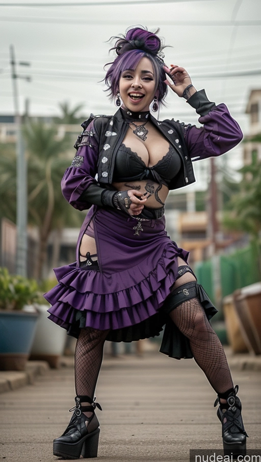 related ai porn images free for Huge Tits, Hard Nipples Laughing Purple Hair Ethiopian Close-up View Gothic Punk Girl Dance Dress: Flamenco Athlete