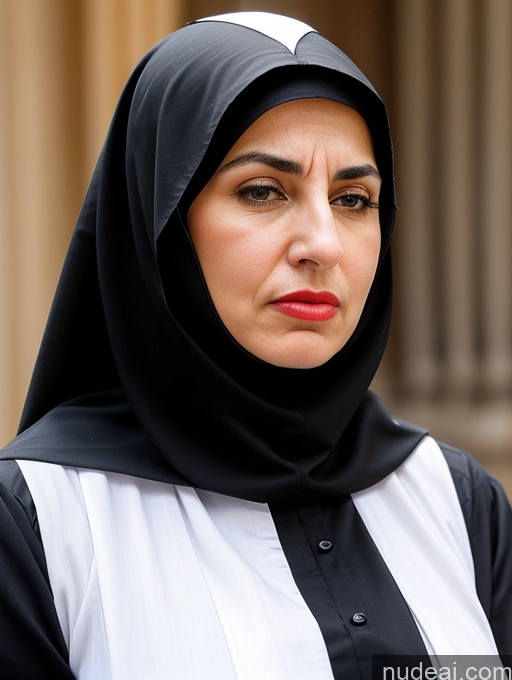 related ai porn images free for Woman Busty Huge Boobs Lipstick Short Skinny Sad Shocked Front View Dress Traditional Victorian Pearl Jewelry Hair Bun Black Hair Angry Long Skirt Jewish Nun 50s Niqab