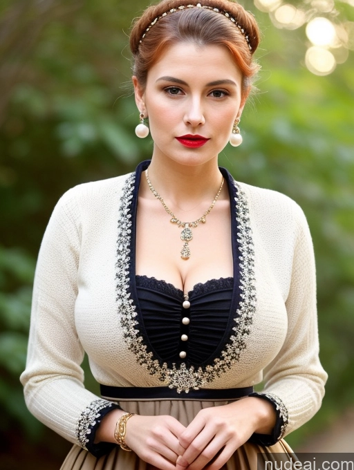 related ai porn images free for Milf Busty Lipstick Skinny Short Sad Shocked Front View Dress Long Skirt Traditional Pearl Jewelry Hair Bun Ginger 18 French Sweater Victorian