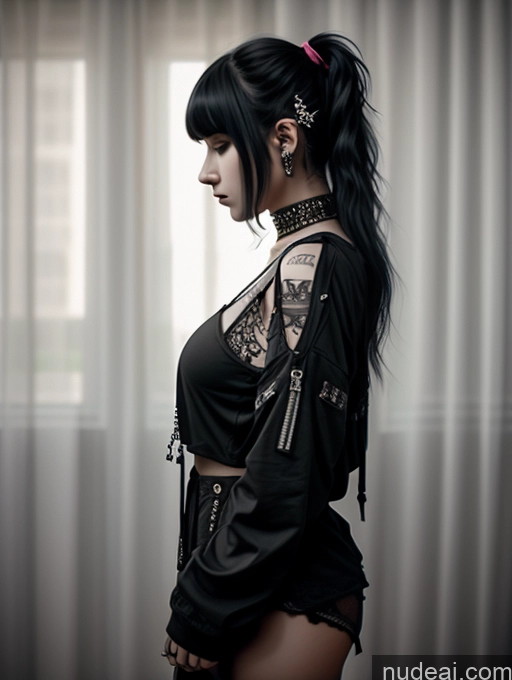 related ai porn images free for Busty Perfect Boobs Close-up View Gothic Punk Girl Model Perfect Body Beautiful 18 Black Hair Long Hair Russian Bedroom One Casual Detailed 3d