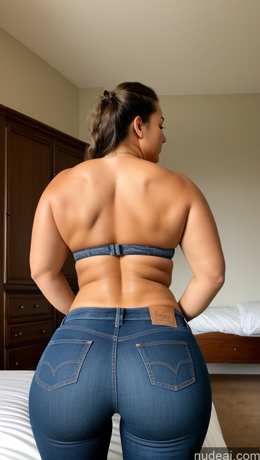 ai nude image of araffe butt - bari woman in jeans showing off her butt pics of Athlete Big Hips Big Ass Bedroom Jeans