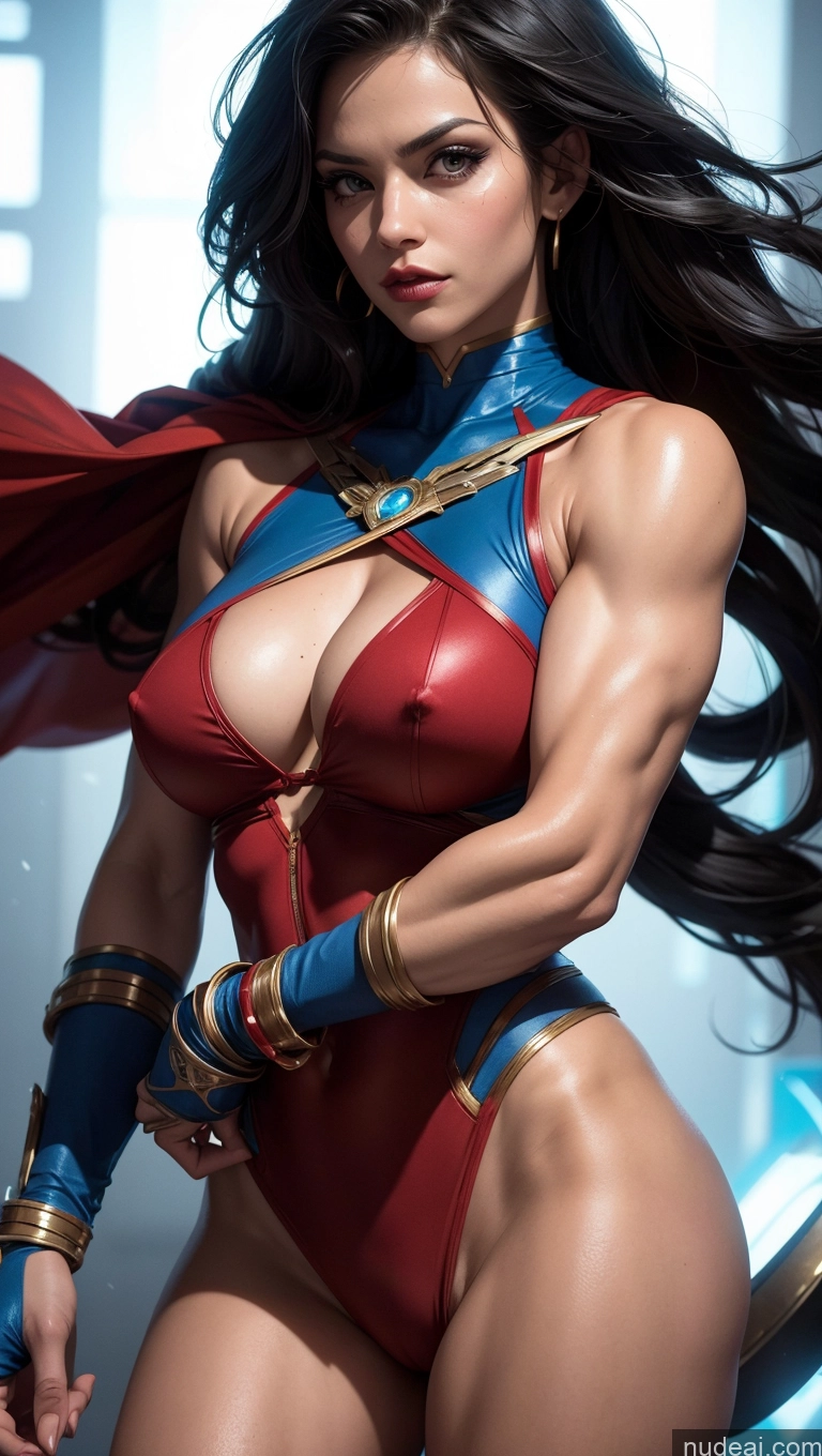 related ai porn images free for Several Busty Muscular Abs Persian Science Fiction Style Superhero Superheroine