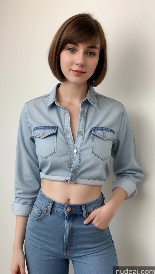 related ai porn images free for Beautiful Big Hips Short Hair Fairer Skin 18 Brunette Russian Skinny Small Tits Jeans Shirt