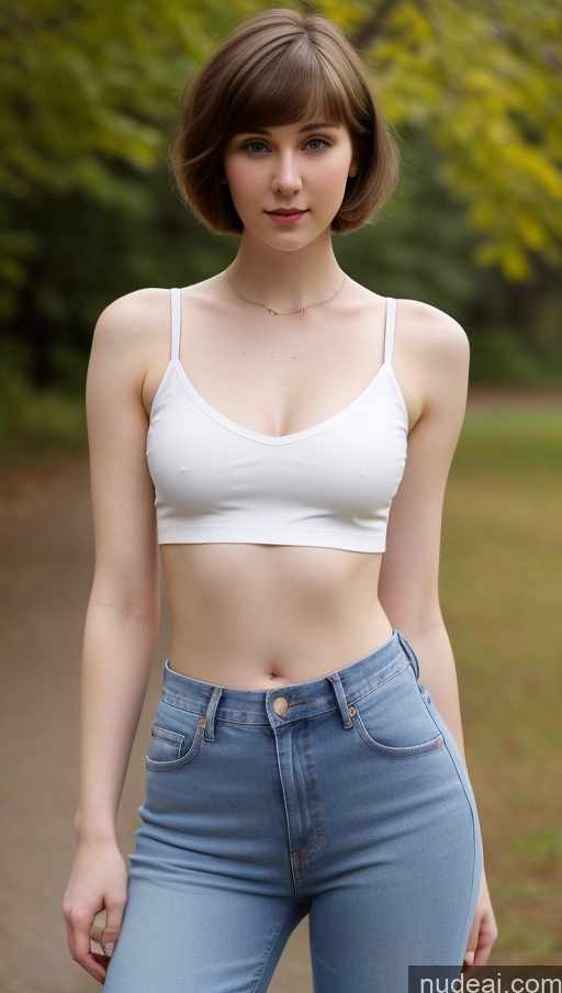 related ai porn images free for Beautiful Big Hips Short Hair Fairer Skin 18 Brunette Russian Skinny Small Tits Jeans Crop Top