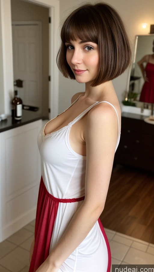 related ai porn images free for Small Tits Beautiful Skinny Short Hair Fairer Skin 18 Brunette Russian Party Tank Top Nightgown