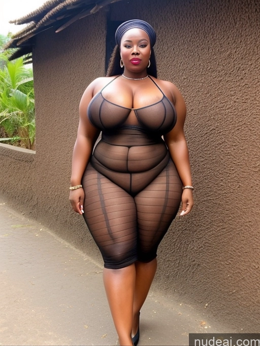 ai nude image of a woman in a black dress and heels walking down a sidewalk pics of Huge Boobs Lipstick Muscular Big Ass Abs Chubby Traditional Transparent Nigerian