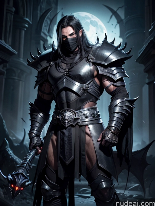 related ai porn images free for Death Knight Black Hair Fantasy Armor Dark Lighting Knight Ninja Hell Alternative Bodybuilder