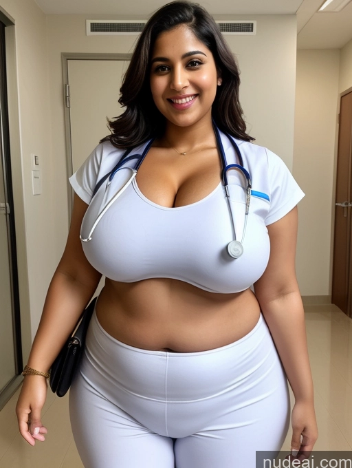 related ai porn images free for Huge Boobs Big Ass Big Hips 30s Skinny Abs Happy Indian Hospital Doctor Detailed Cleavage Muffin Top