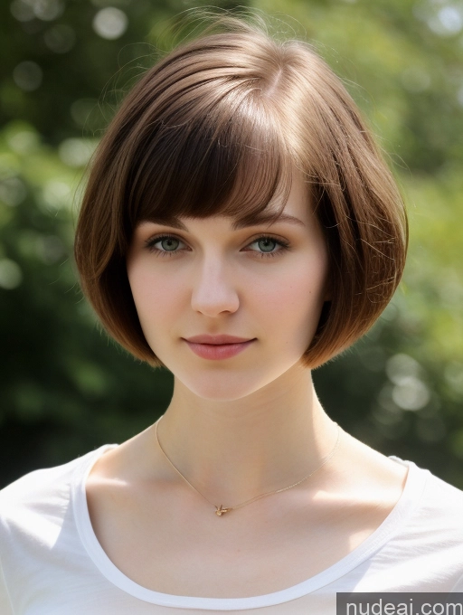 related ai porn images free for Small Tits Beautiful Skinny Fairer Skin 18 Brunette Russian Close-up View Shirt Short Hair