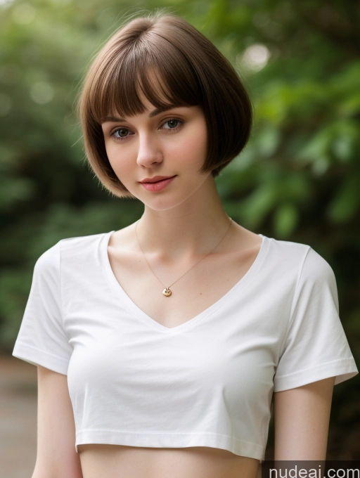 related ai porn images free for Small Tits Beautiful Skinny Fairer Skin 18 Brunette Russian Close-up View Shirt Short Hair