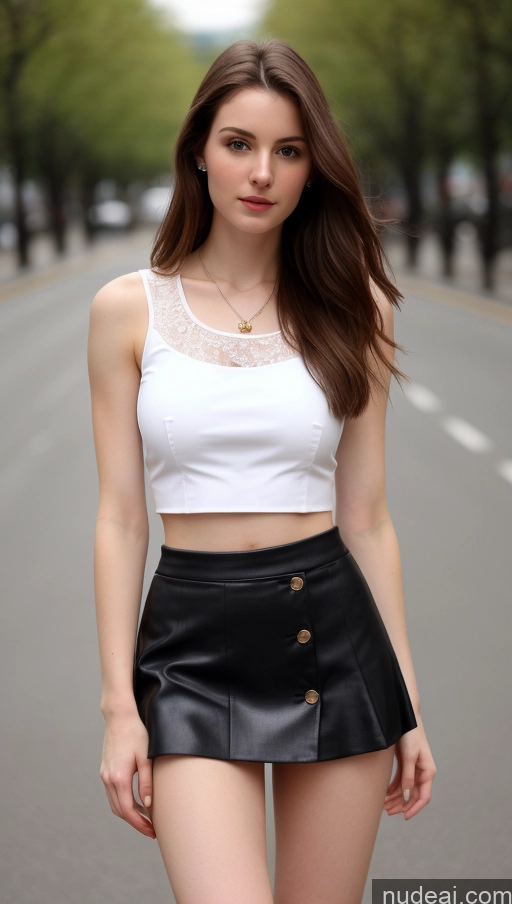 related ai porn images free for One Small Tits Beautiful Skinny Fairer Skin 18 Brunette Russian Blouse Detailed Long Hair Crop Top Tank Top Street Mini Skirt