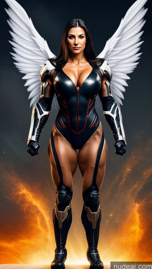 related ai porn images free for Vampire Abs Muscular Perfect Boobs Powering Up Mech Suit Bodybuilder Science Fiction Style Angel