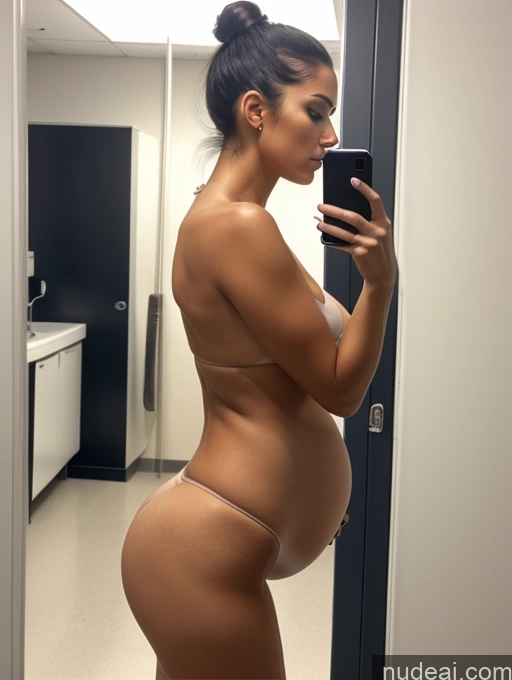 related ai porn images free for Perfect Boobs Big Hips Perfect Body Pubic Hair Pregnant Tanned Skin 18 Serious Black Hair Hair Bun Spanish Mirror Selfie Side View Nude Detailed Hospital