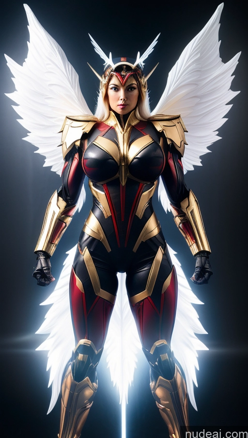 ai nude image of araffed woman in a costume with wings and a sword pics of Vampire Muscular Abs Bodybuilder Angel Perfect Boobs Science Fiction Style SSS: A-Mecha Musume A素体机娘 Powering Up