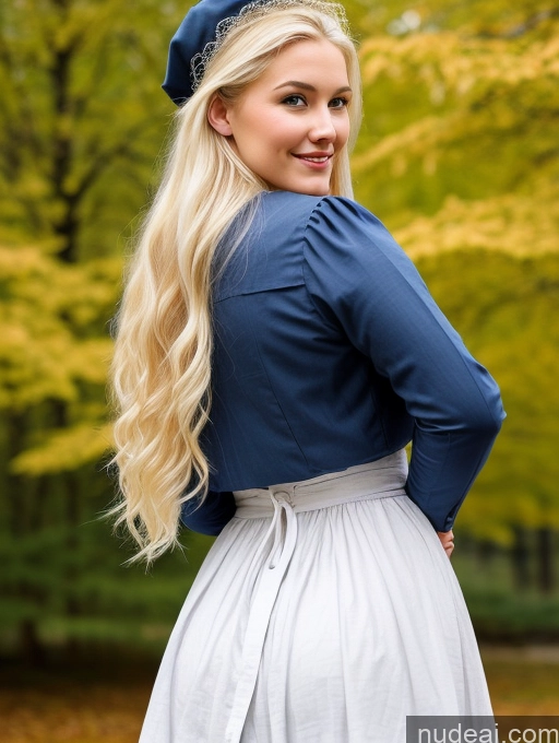 ai nude image of blonde woman with blue bow in a park in a dress pics of Scandinavian Huge Boobs Beautiful Perfect Body 18 Blonde Happy Sexy Face Victorian Traditional Cleavage Shocked Laughing Back View