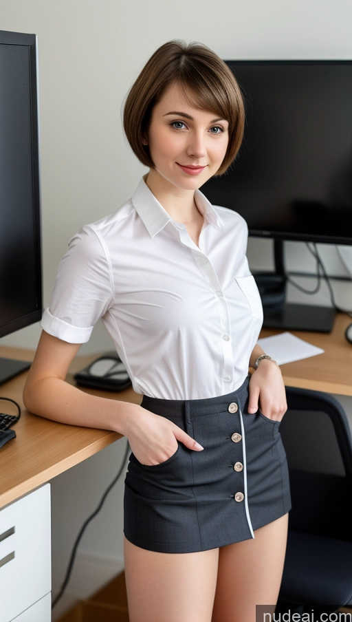 related ai porn images free for Small Tits Beautiful Skinny Small Ass Fairer Skin 18 Brunette Short Hair Russian Detailed Office Secretary Mini Skirt Shirt High Socks