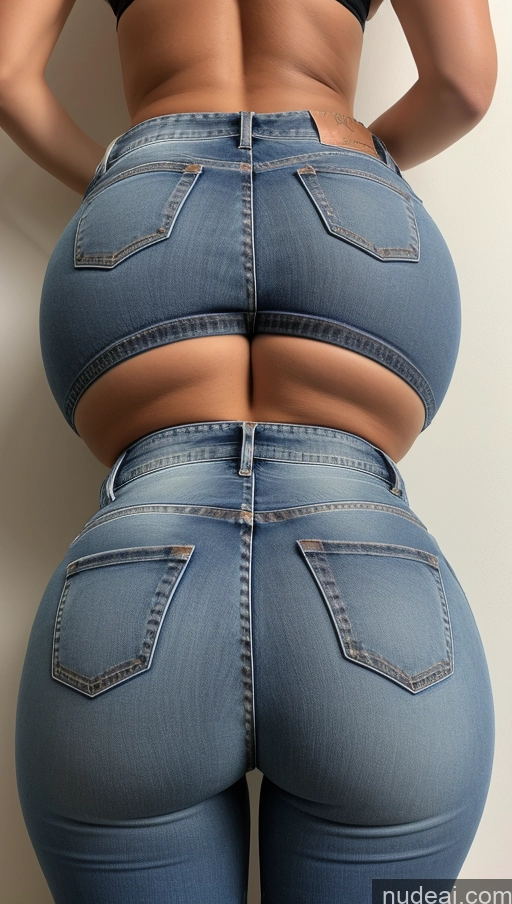 ai nude image of araffe butt - bari woman in jeans showing off her butt pics of Athlete Big Hips Big Ass Jeans