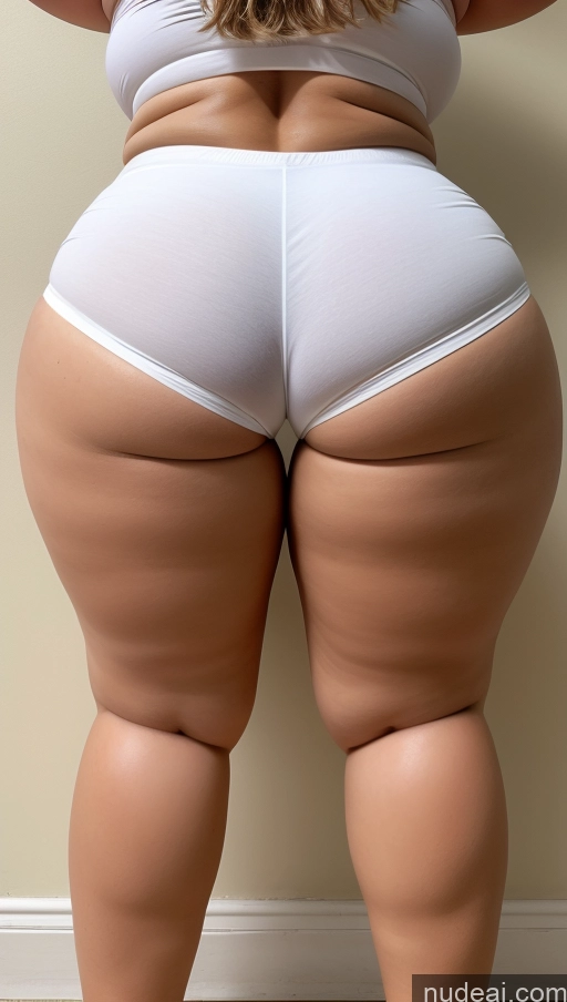 ai nude image of araffe butt of a woman in a white underwear and a white top pics of Huge Boobs Big Ass Abs Chubby Fairer Skin Indian Big Hips Short Shorts