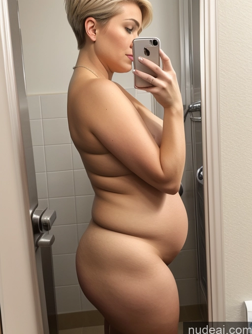 related ai porn images free for Small Tits Pregnant Big Ass Chubby Fat Short 20s Blonde Pixie Mirror Selfie Bathroom Side View