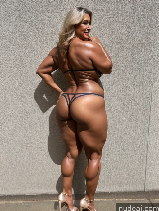 related ai porn images free for Milf 50s Chubby Thick Big Ass Muscular High Heels Bodypaint Tanned Skin