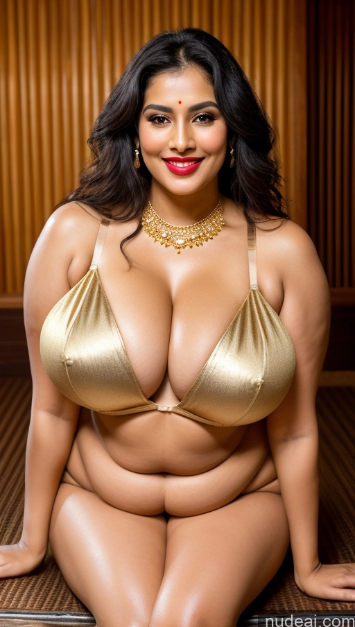 related ai porn images free for Miss Universe Model Busty Huge Boobs Beautiful Lipstick Big Ass Chubby Fairer Skin 50s Happy Seductive Sexy Face Black Hair Straight Indian Onsen Front View Bra Sari Traditional Gold Jewelry Jewelry Bright Lighting