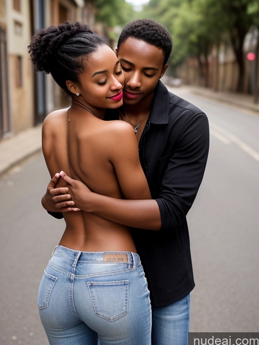 related ai porn images free for Woman + Man Two Perfect Boobs Small Tits Beautiful Lipstick Small Ass Skinny Abs Thick Perfect Body Pubic Hair Tanned Skin 18 Black Hair Straight Ethiopian Street Jeans Carry On Back Hug From Behind Topless