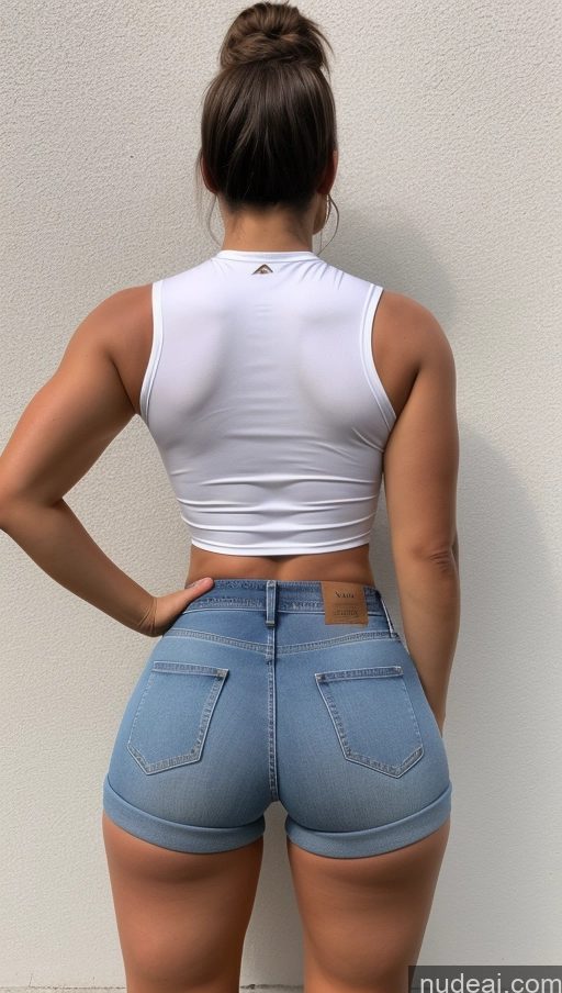 related ai porn images free for Big Ass Big Hips Athlete Jeans Short Shorts Back View