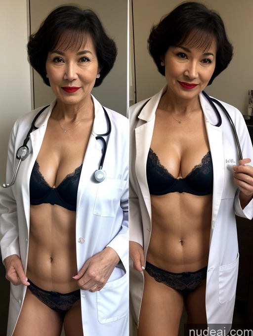 related ai porn images free for Milf Perfect Boobs Lipstick Pixie Asian Bra Doctor Lab Coat Cleavage Partially Nude Dark Lighting 70s