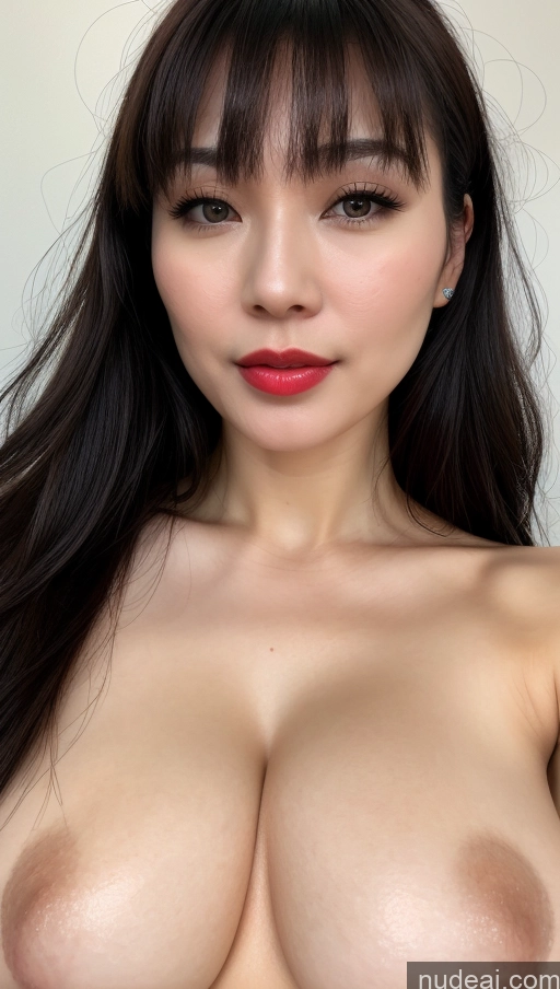 related ai porn images free for Woman One Huge Boobs Beautiful Lipstick Fairer Skin 30s Black Hair Close-up View Detailed Vietnamese Bangs Nude