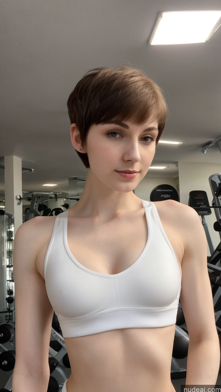 related ai porn images free for Fairer Skin 18 Brunette Short Hair Russian Detailed Small Tits Beautiful Skinny Small Ass Gym Cleavage Sports Bra