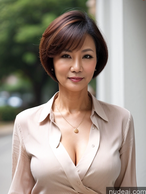 related ai porn images free for 60s Vietnamese Blouse Casual Shirt Cleavage Detailed Sexy Face Wife Or Girlfriend Short Hair