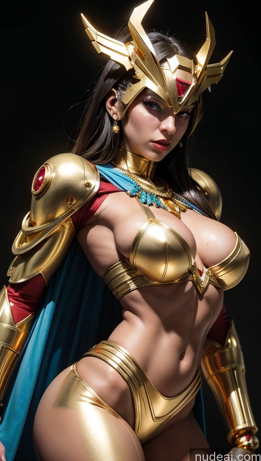 related ai porn images free for Perfect Boobs Several Superhero Gold Jewelry Superheroine Muscular Abs SSS: A-Mecha Musume A素体机娘