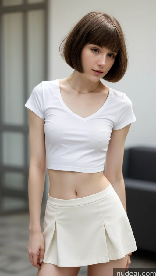 related ai porn images free for Small Tits Beautiful Skinny Small Ass Fairer Skin 18 Brunette Short Hair Russian Detailed Shirt Micro Skirt