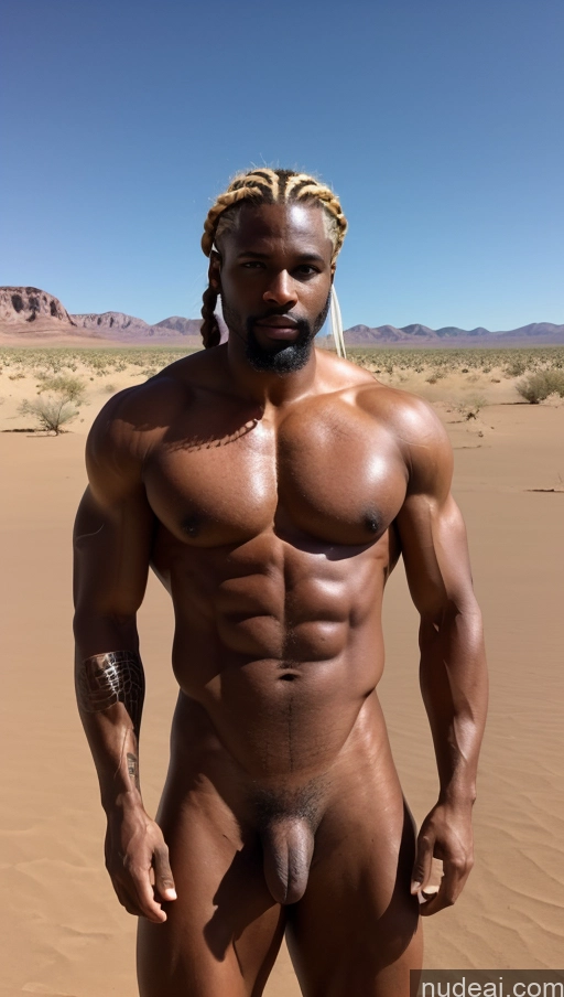 related ai porn images free for Bodybuilder Muscular Perfect Body Dark Skin One Nude Thick Pubic Hair Tattoos Braided Desert White Hair Long Legs Soft + Warm 50s Nilotic Abs